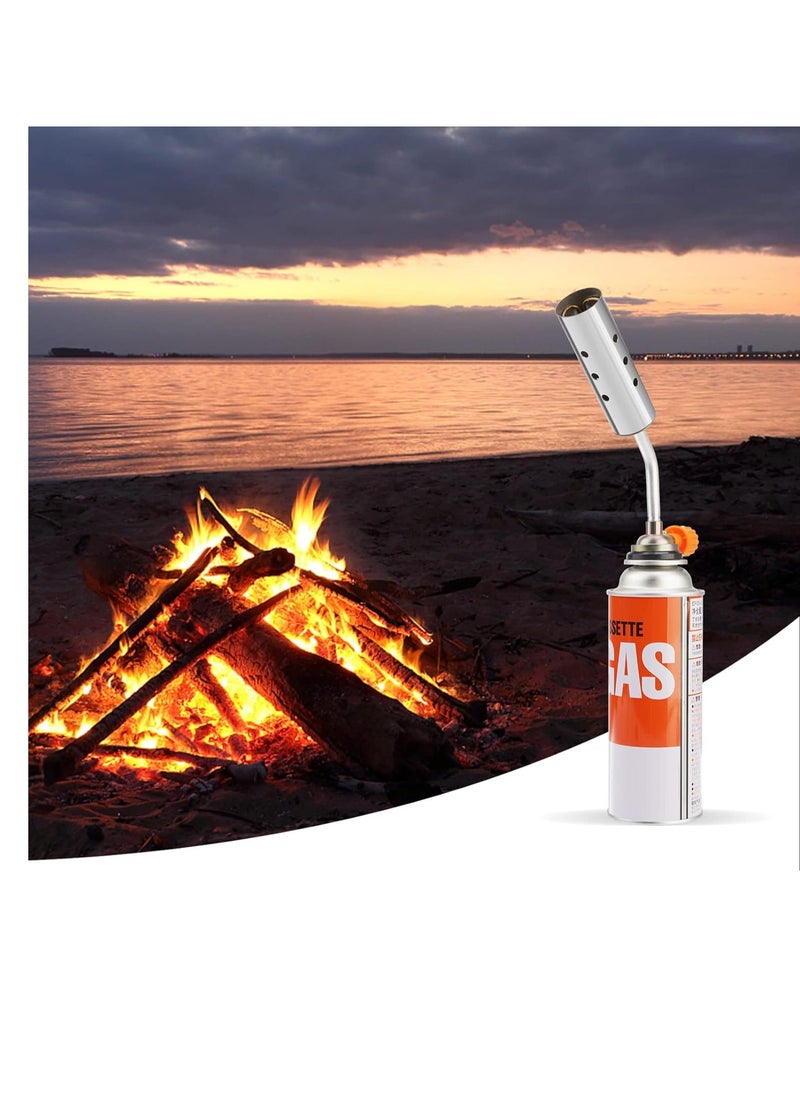 PAMEER Mini blow lighter gas burner, adjustable flame, multi-purpose butane propane torch, culinary torch for BBQ, baking, cooking, soldering, jewelry welding, flame gun, kitchen torch.  - Image 5