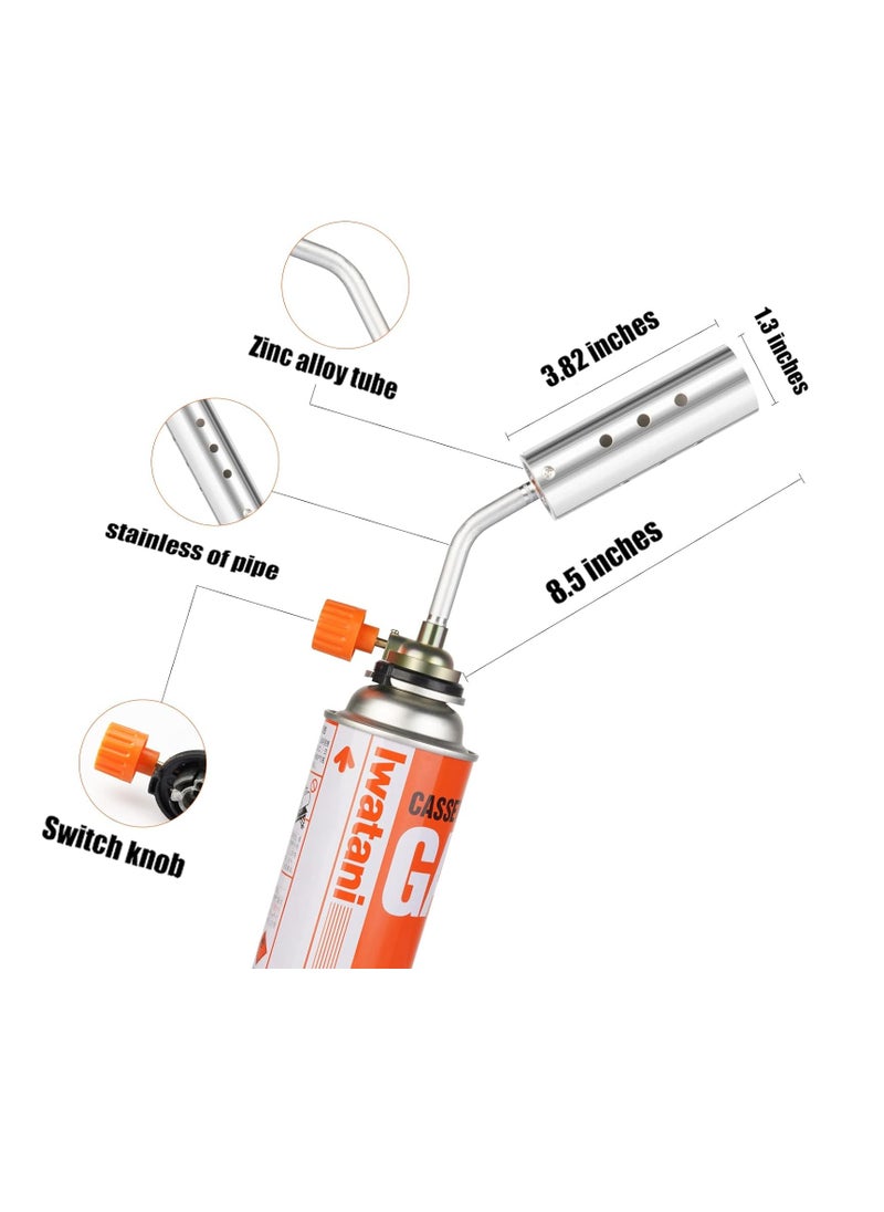 PAMEER Mini blow lighter gas burner, adjustable flame, multi-purpose butane propane torch, culinary torch for BBQ, baking, cooking, soldering, jewelry welding, flame gun, kitchen torch.  - Image 4