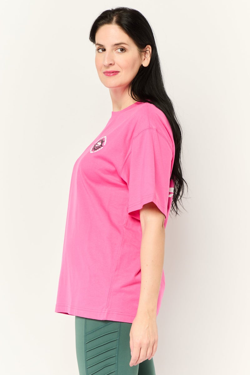 PUMA Women Sportswear Fit Short Sleeve Outdoor Top, Pink - Image 3