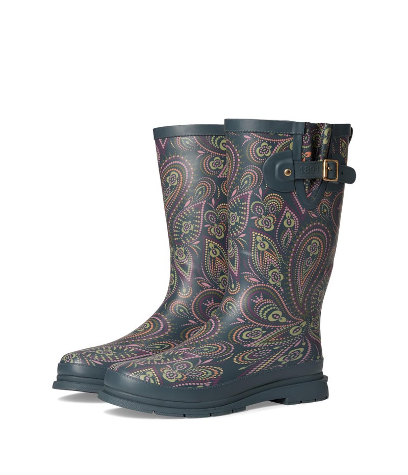 Western Chief Printed Tall Rain Boot Organic Paisley 10 M - Image 1