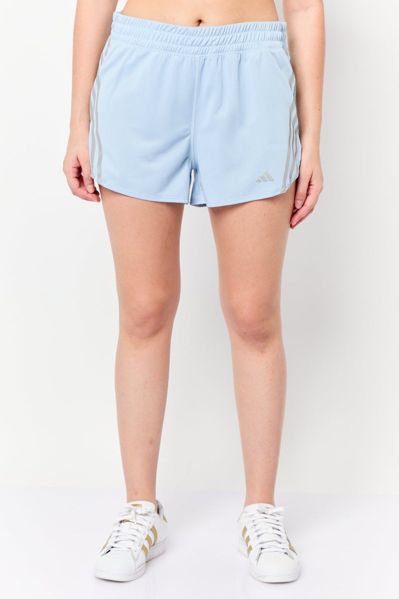 Adidas Women Sportswear Fit Running Shorts, Light Blue - Image 1