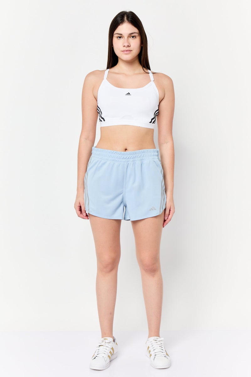 Adidas Women Sportswear Fit Running Shorts, Light Blue - Image 2