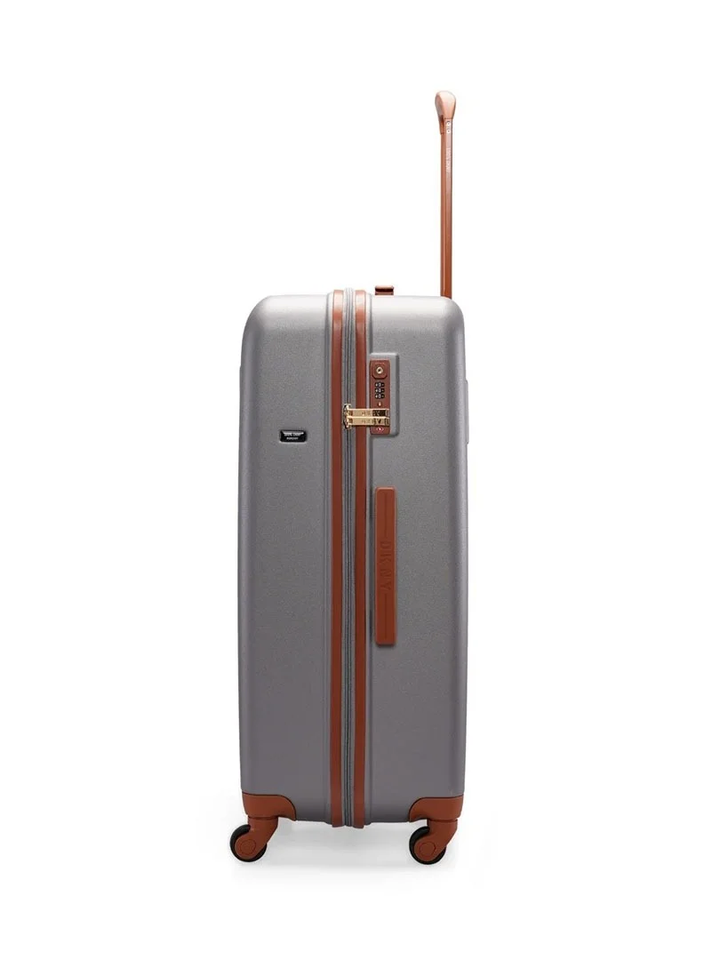 DKNY Dkny Promo INTL PM1 Hardside Luggage on Wheels for Unisex | Ultra Lightweight ABS on with Spinner Wheels 4 Color Charcoal