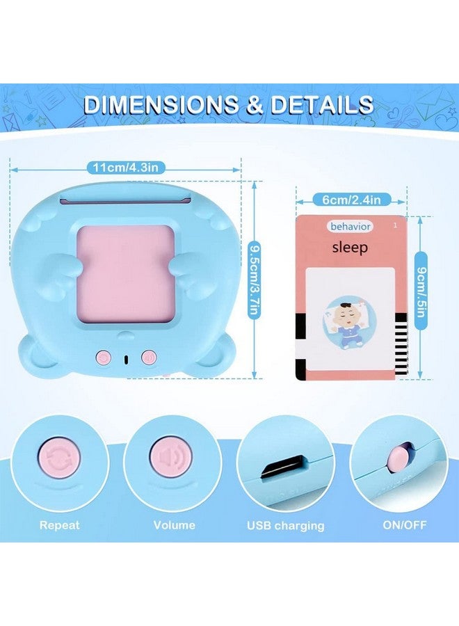 في جراسب لعبة بطاقات تعليمية تفاعلية للأطفال من VGRASSP، تتضمن كلمات إنجليزية ناطقة، مناسبة لمرحلة ما قبل المدرسة، لون أزرق سماوي - Image 4