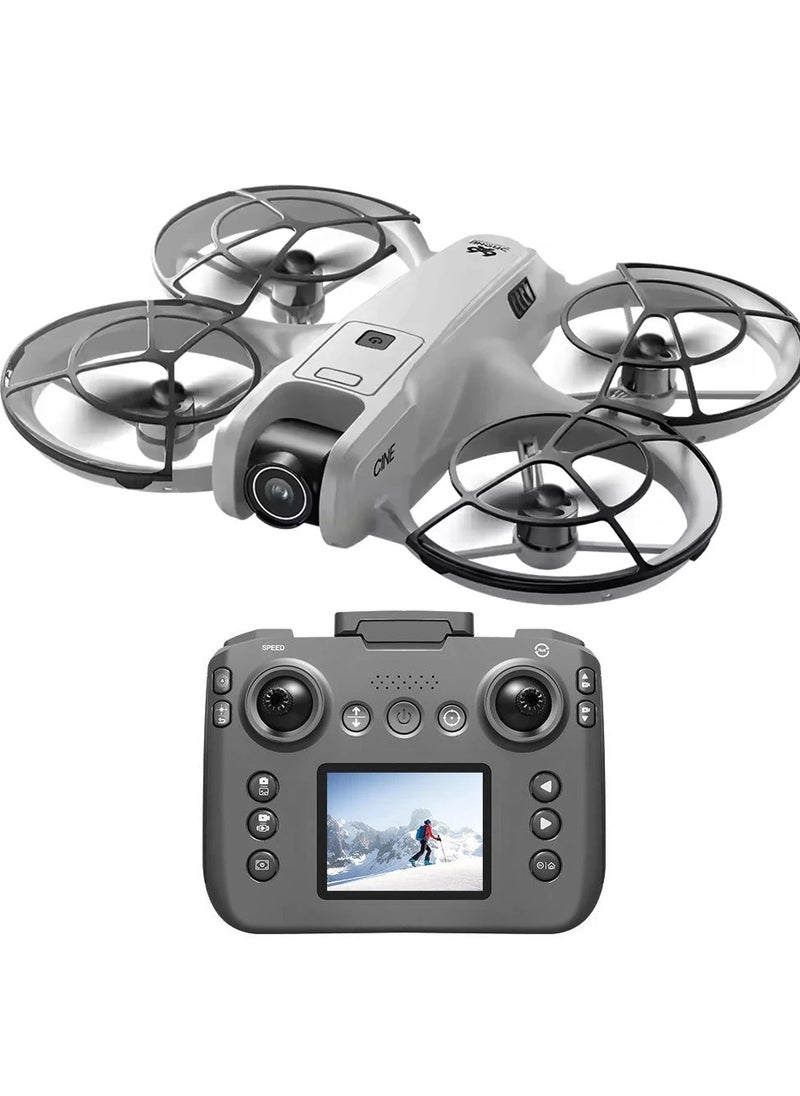 BlueFire WiFi FPV Drone with LCD Screen Controller – Dual HD 480P Camera, Brushless Motors, 3-Way Obstacle Avoidance, Optical Flow Hover, Auto Path Flight, 360° Flip, Altitude Hold, LED Lights – RC Quadcopter Toy for Kids & Beginners (12 Min Flight, 200m Range, 6-Axis Gyro)  - Image 1
