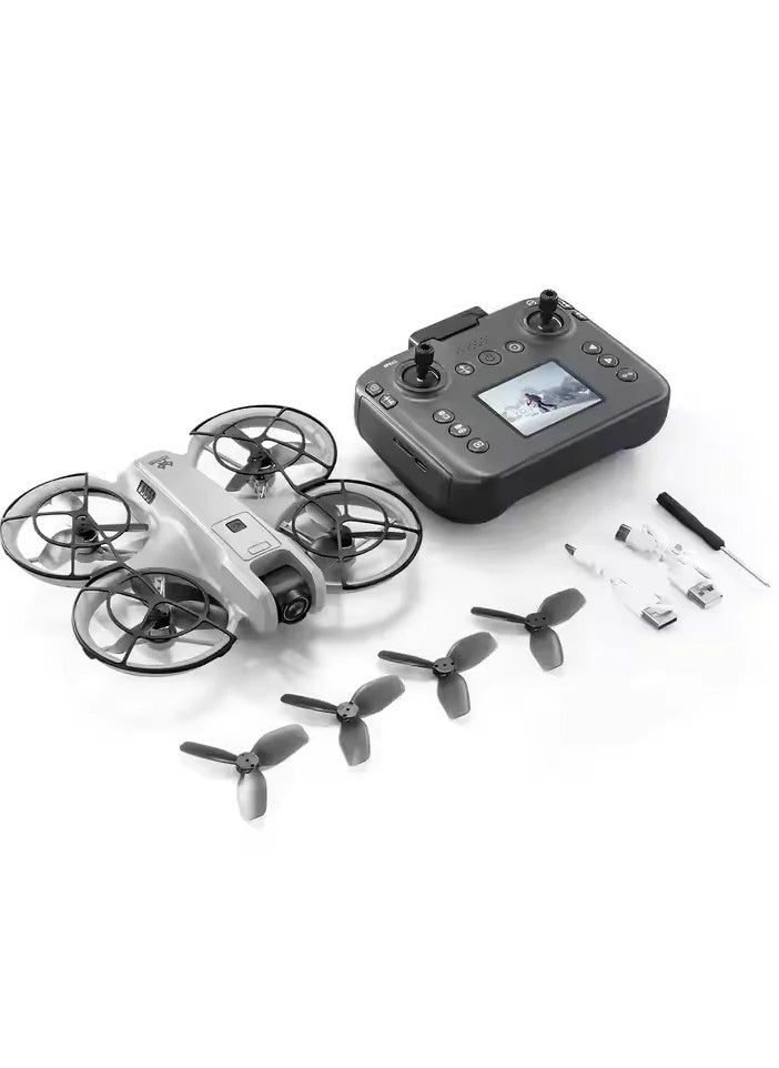 WiFi FPV Drone with LCD Screen Controller – Dual HD 480P Camera, Brushless Motors, 3-Way Obstacle Avoidance, Optical Flow Hover, Auto Path Flight, 360° Flip, Altitude Hold, LED Lights – RC Quadcopter Toy for Kids & Beginners (12 Min Flight, 200m Range, 6-Axis Gyro)