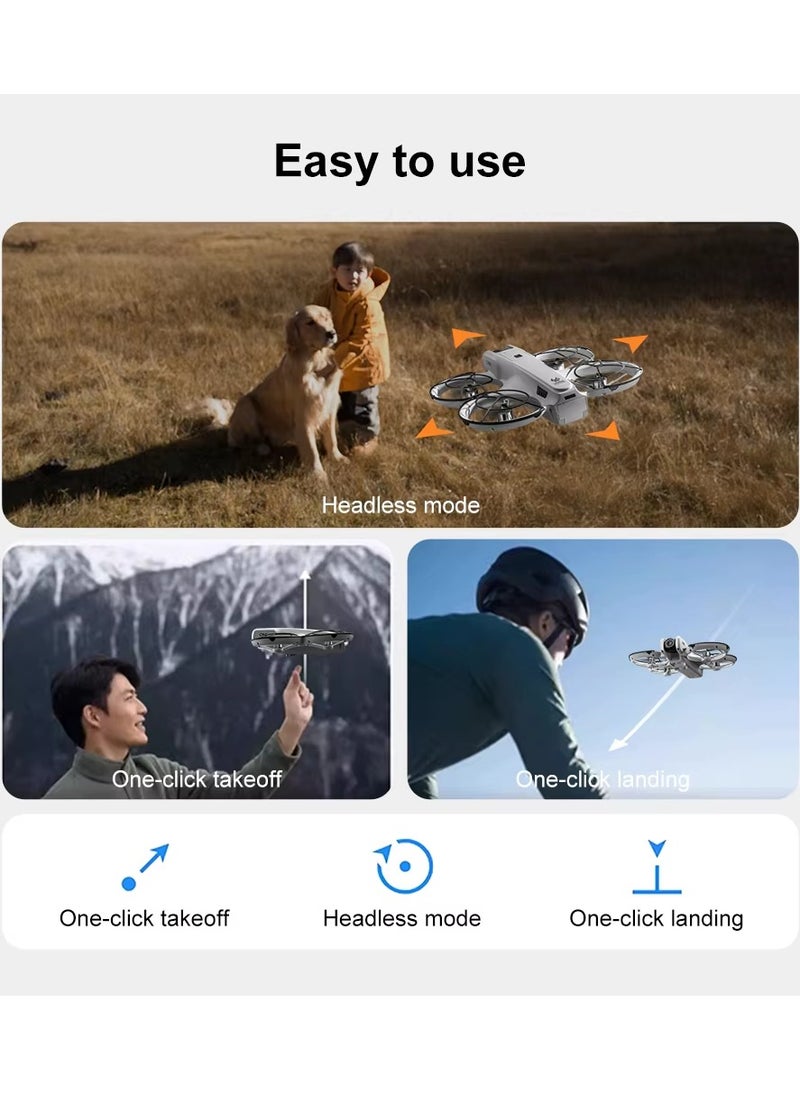 BlueFire WiFi FPV Drone with LCD Screen Controller – Dual HD 480P Camera, Brushless Motors, 3-Way Obstacle Avoidance, Optical Flow Hover, Auto Path Flight, 360° Flip, Altitude Hold, LED Lights – RC Quadcopter Toy for Kids & Beginners (12 Min Flight, 200m Range, 6-Axis Gyro)  - Image 3