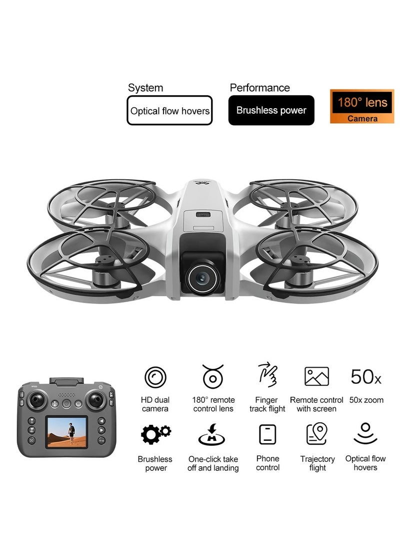 BlueFire WiFi FPV Drone with LCD Screen Controller – Dual HD 480P Camera, Brushless Motors, 3-Way Obstacle Avoidance, Optical Flow Hover, Auto Path Flight, 360° Flip, Altitude Hold, LED Lights – RC Quadcopter Toy for Kids & Beginners (12 Min Flight, 200m Range, 6-Axis Gyro)  - Image 5
