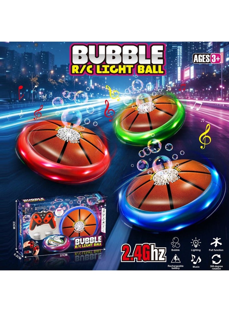 Bubble LED Hover Soccer Ball Toy for Kids with Remote Control, Indoor Floating Football Game, 1pc - Image 3