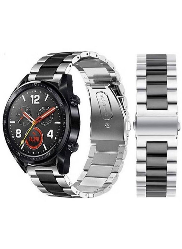 Classic Stainless Steel Smartwatch Strap Band For Huawei Smart Watch GT2 and GT/Honor Magic 2 22millimeter - Image 1