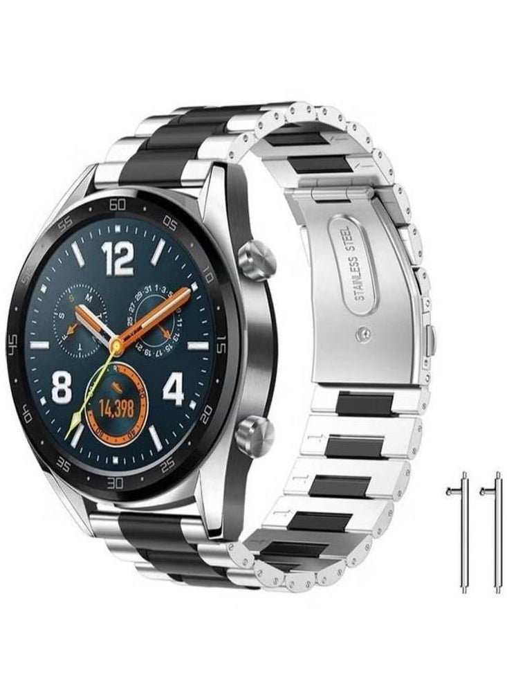 Classic Stainless Steel Smartwatch Strap Band For Huawei Smart Watch GT2 and GT/Honor Magic 2 22millimeter - Image 2