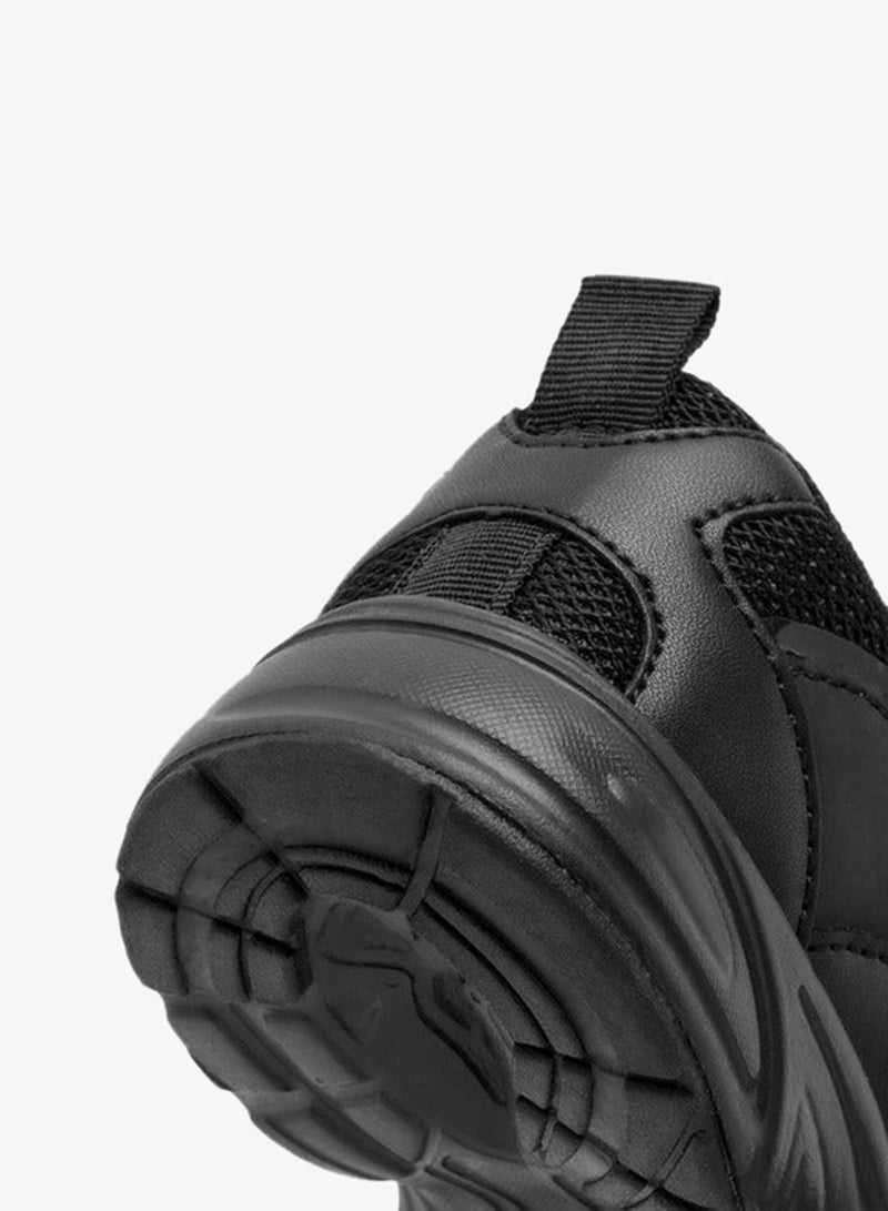 جونيورز حذاء مدرسي للأولاد بشريط لاصق وتفاصيل مضلعة - Image 5