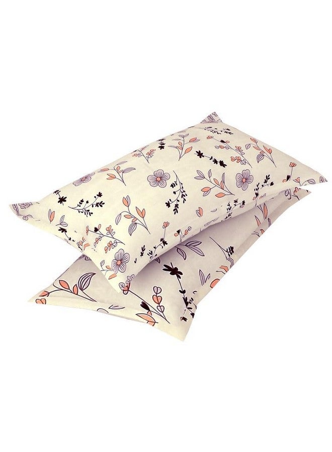BSB HOME BSB HOME Premium 100% Cotton 200 TC Flat Double Bed Bedsheets for Summer Breathable | Wrinklefree (Size-220 x 230 Cm) with 2 Pillow Covers (Size-18 X 28 Inches, Off White)  - Image 4