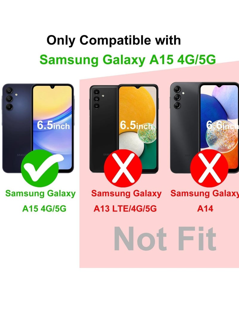 MIGOFAST Case Compatible with Samsung Galaxy A15, Silicone Fit Anti Scratch Galaxy A15 Cover Inside Microfiber Lining Shockproof Protective - Image 2