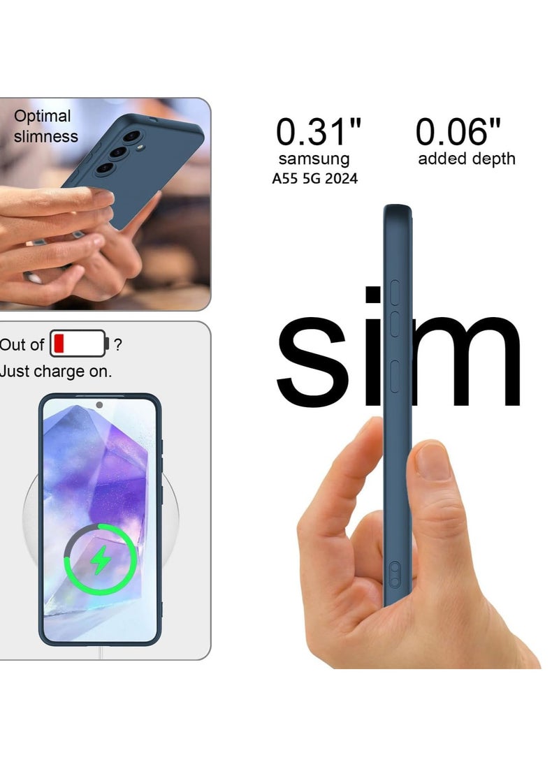 MIGOFAST Case Compatible with Samsung Galaxy A15, Silicone Fit Anti Scratch Galaxy A15 Cover Inside Microfiber Lining Shockproof Protective - Image 5