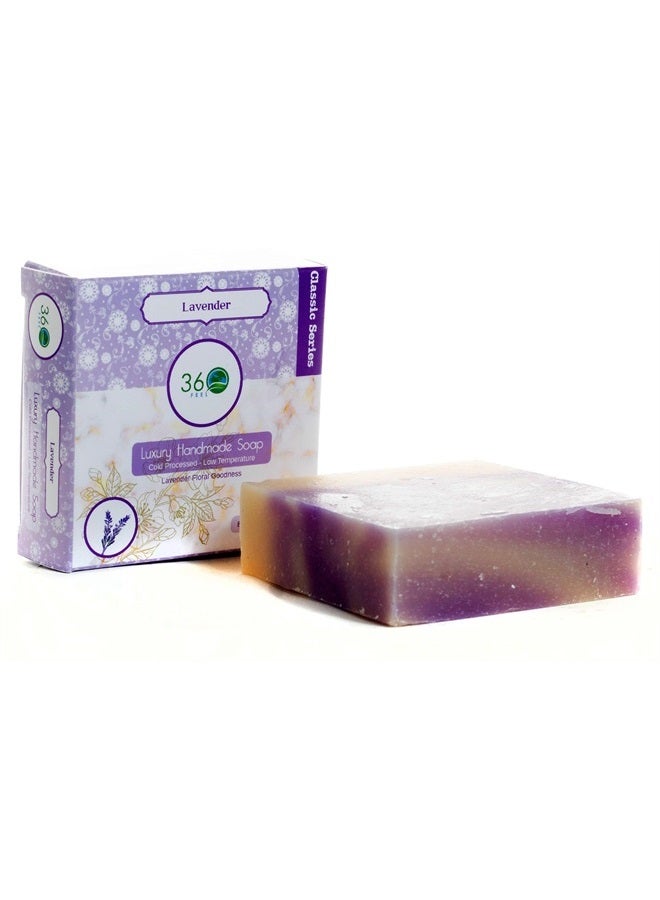 360Feel Lavender Soap -5oz Castile Handmade Soap bar - Lavender floral fragrance - Pure Lavender Essential Oil Natural Soaps- Great as Anniversary Wedding Gifts Christmas stocking stuffer - Image 5