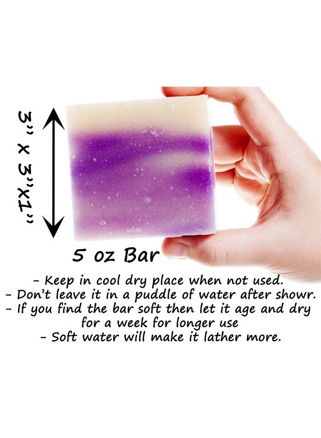 360Feel Lavender Soap -5oz Castile Handmade Soap bar - Lavender floral fragrance - Pure Lavender Essential Oil Natural Soaps- Great as Anniversary Wedding Gifts Christmas stocking stuffer - Image 3
