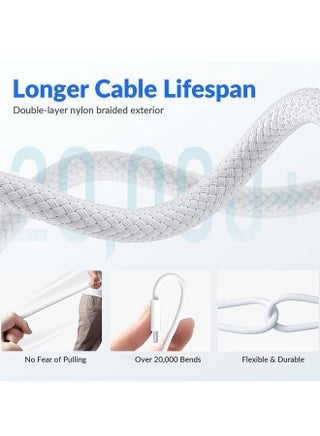 محول كيبل USB C إلى لايتنينج [مصدق عليه من ابل] متوافق - نوع سي لاجهزة ايفون 14 برو ماكس 13 12 11 X XS XR 8 بلس ايربودز يدعم توصيل الطاقة 2 متر - view 5