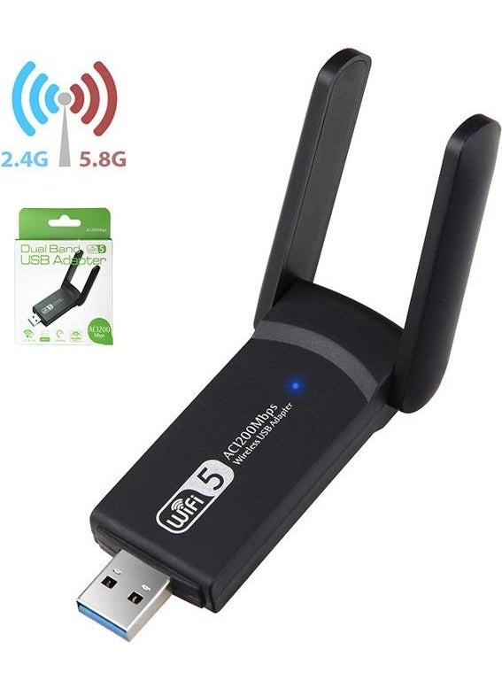 PX-AC1200 Realtek Rtl 8812BU AC1200 USB3.0 1200MBPS Wifi Adapter, 2.5G 5G 5.8G Wireless Adapter, USB Wifi Receiver