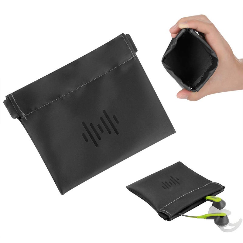 Geekria Sports Earbuds Pouch Fitness Earbuds Protective Case inEar Headphones Travel Bag Compatible with Anker SoundBuds Sport EPB13 Jabra Wave Stealth Black - Image 2