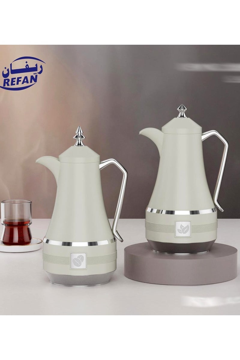 REFAN thermos set from Al Saif for tea and coffee, with an elegant design
