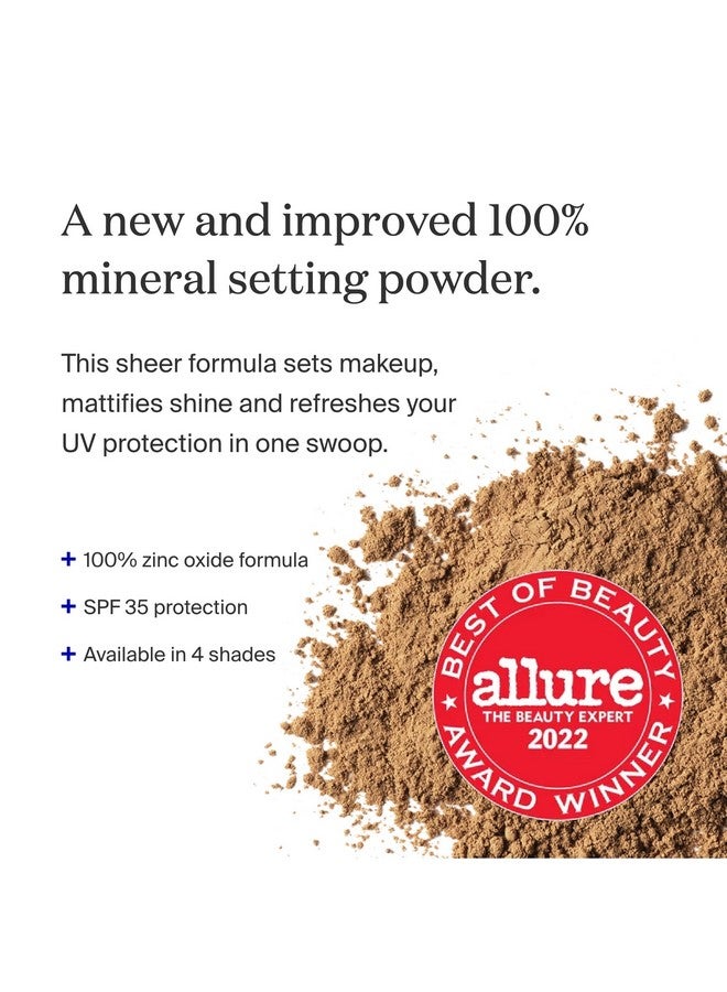 Supergoop! (Re) Setting 100% Mineral Powder, Deep 0.15 Oz Makeup Setting Powder + Broad Spectrum Spf 35 Pa+++ Sunscreen With Ceramides, Olive Glycerides & Coated Silica Spheres - Image 4