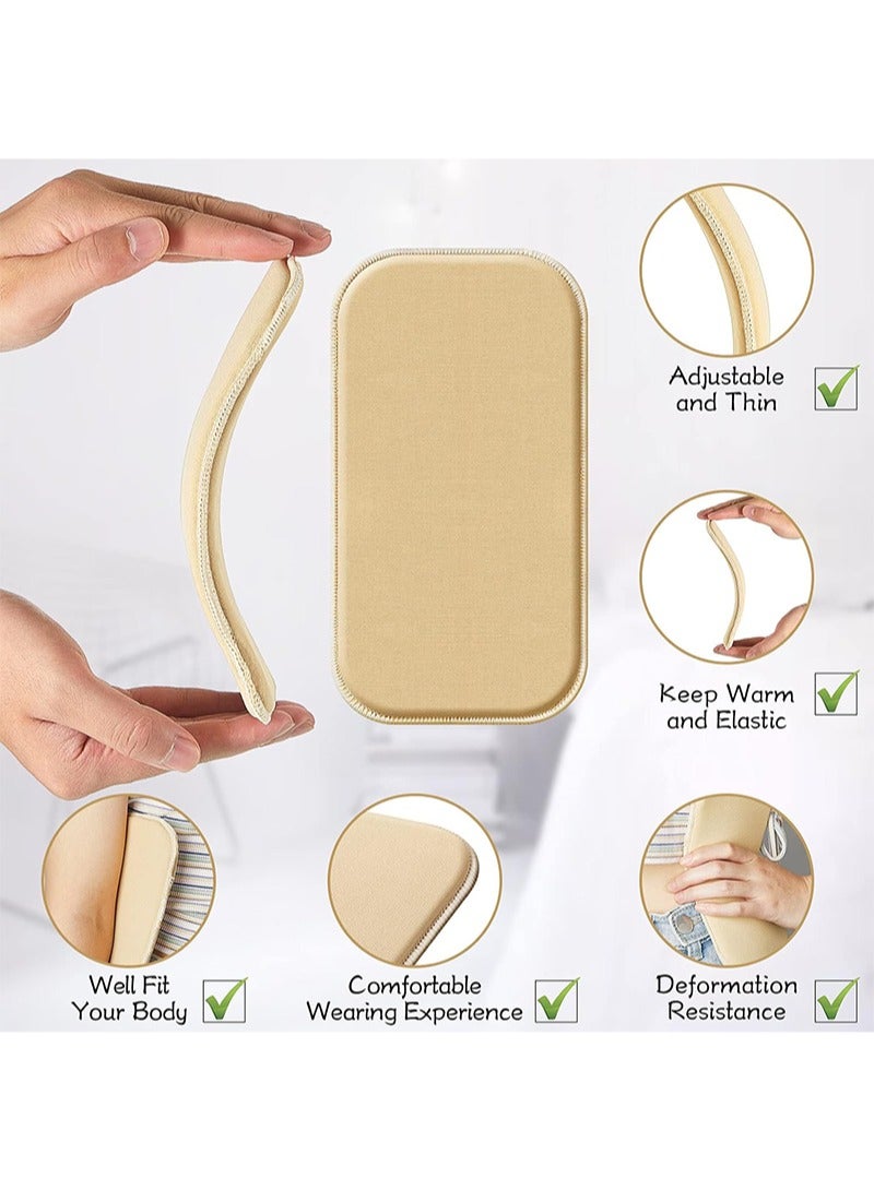 واقيات جانبية من رغوة الليبو للنساء - صفائح إسفنجية لما بعد الجراحة، لوحان للاستخدام مع ملابس ما بعد جراحة شفط الدهون، تُستخدم بعد شفط الدهون، لشد الخصر وكوسائد على شكل حرف C لاستعادة شكل الخصر، ضغط - Image 2