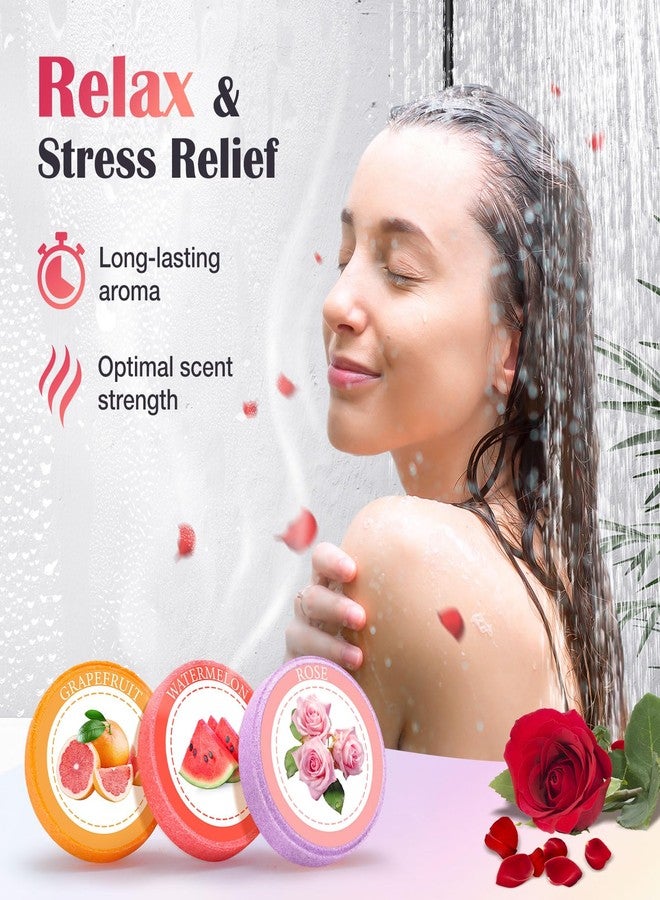 Qivatex Shower Steamers Aromatherapy, Easter Basket Stuffers, Birthday Gifts for Women Teen Girls Wife Mom, Natural Essential Oil SPA Self Care Relaxation Shower Bombs (8 Pack) - Image 3