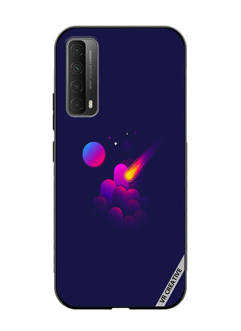 Protective Case Cover For Huawei Y7a Space Minimalist Design Multicolour