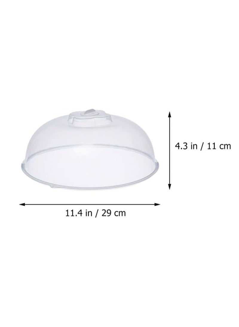 Food Cover 2pcs Dome Microwave Plate Cover Lid Protector Guards Fly Cheese Butter Cake Cover Dome Splatter Cover for Dessert Cooking Outdoor Teepee