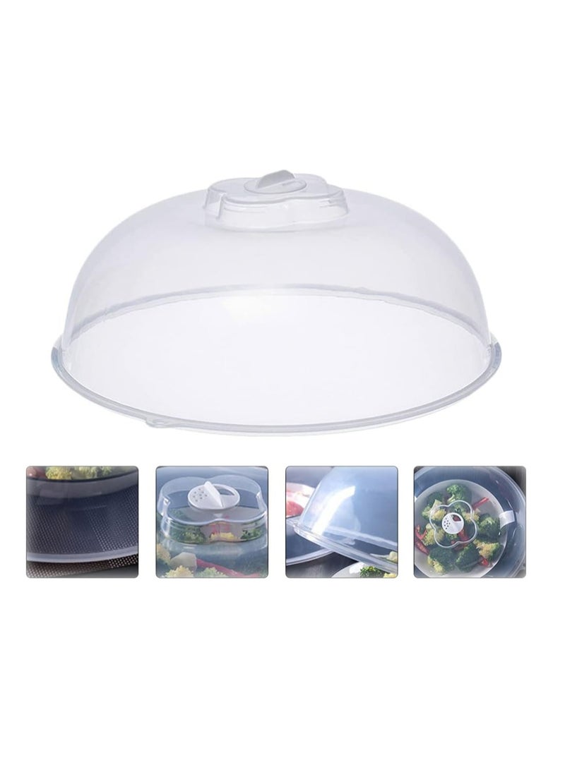 Food Cover 2pcs Dome Microwave Plate Cover Lid Protector Guards Fly Cheese Butter Cake Cover Dome Splatter Cover for Dessert Cooking Outdoor Teepee