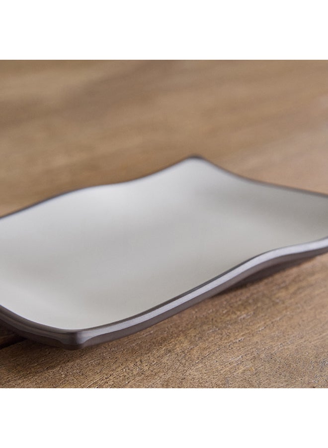 Home Box Home Box Mocha Mist 2-Tone Melamine Serving Platter 22.5 x 3 x 14 cm  - Image 3