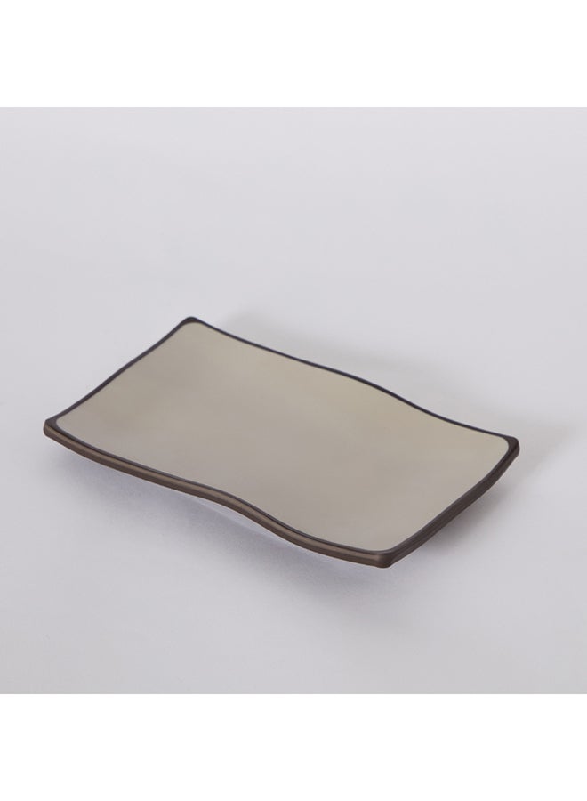 Home Box Home Box Mocha Mist 2-Tone Melamine Serving Platter 22.5 x 3 x 14 cm  - Image 5