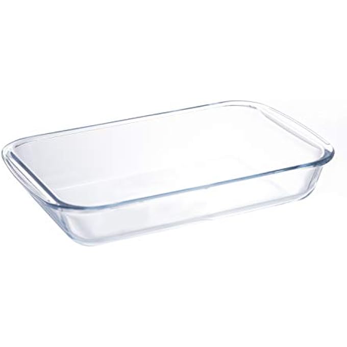 TALIONA Rectangle Glass Baking Dish  22 Liter Clear Borosilicate Glass Tl2213509 - Image 2