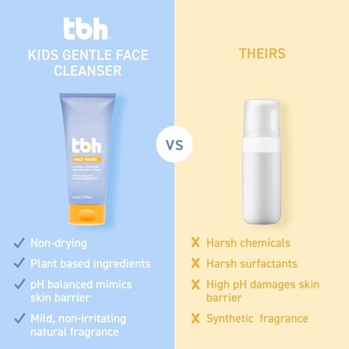 TBH Kids Gentle Gel Face Wash – Hydrating Daily Cleanser for Preteens & Teens – Soothing Chamomile & Calendula for Sensitive, Dry & Oily Skin – Sulfate & Paraben-Free – 6 oz - Image 5