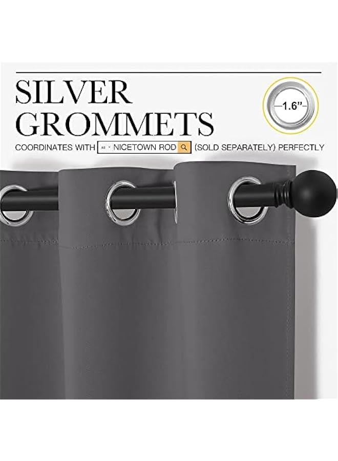 Arabest Doorway Curtain Privacy, Door Cover Curtain, Sound Reducing Winter Insulated Thermal Room Darkening Blackout Curtains for Bedroom, 80 inch Length (1 Panel, 2.8ft Wide by 6.7ft Long, Gray) - Image 5
