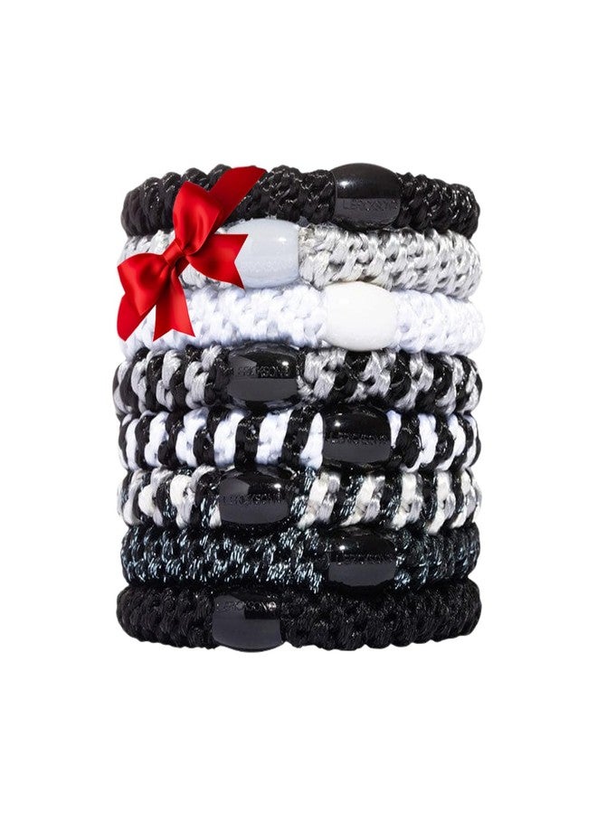 L. Erickson Hair Ties, Night Owl - 8 Pack Grab and Go Ponytail Holders - No Damage Hair Bands - Hair Accessories for Women - Image 1