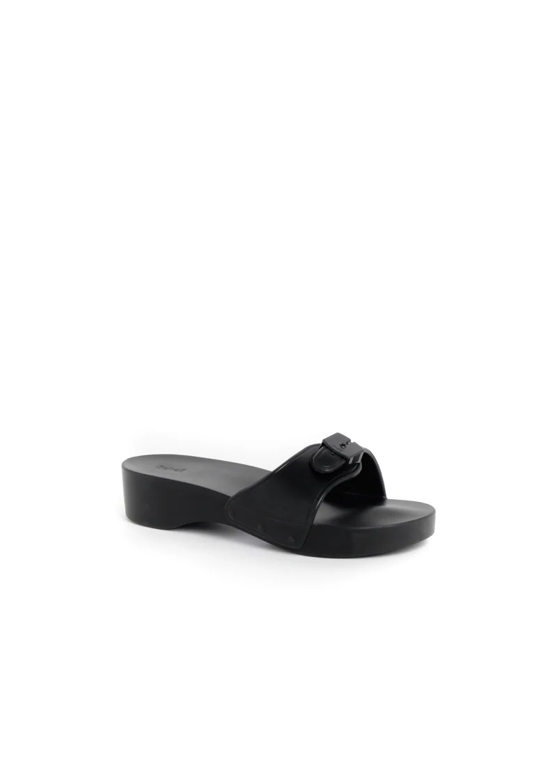 Scholl MULES BLACK PESCURA HEEL AQUA