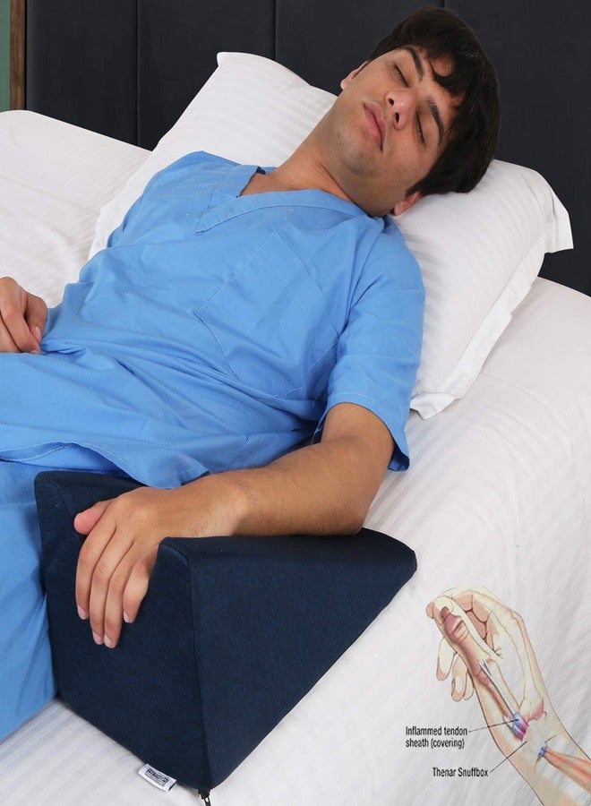 Metron Hand Arm Wrist Support Slope Elevator for Recovery & Stabilization from Swelling Edema Splinting Fabrication Stroke Recovery | Washable Cover | Dark Color | Pack of 1 Pc - Image 5