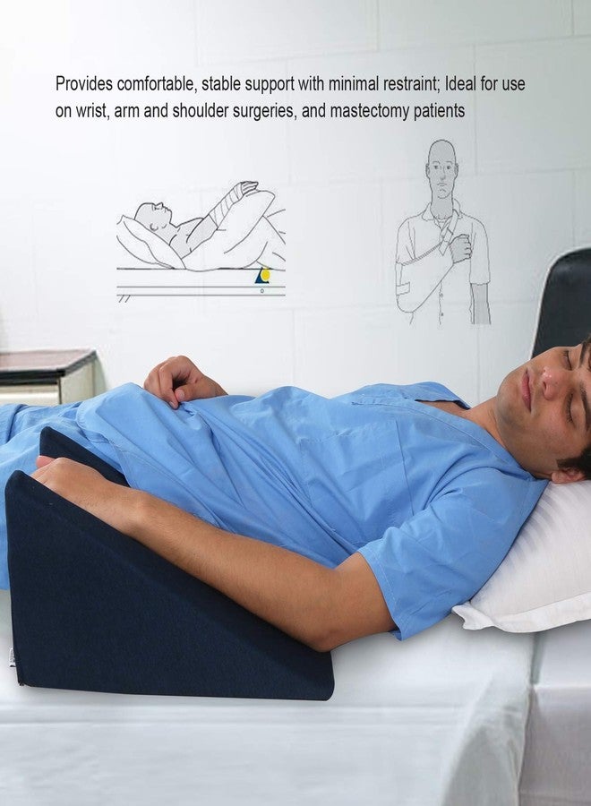 Metron Hand Arm Wrist Support Slope Elevator for Recovery & Stabilization from Swelling Edema Splinting Fabrication Stroke Recovery | Washable Cover | Dark Color | Pack of 1 Pc - Image 4