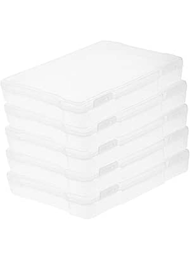 Portable Photo Storage Boxes 5 Pack Organizer for Cards Jewelry Small Parts - Image 1