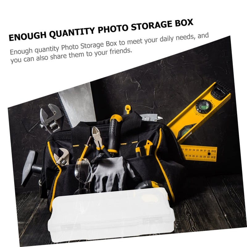 Portable Photo Storage Boxes 5 Pack Organizer for Cards Jewelry Small Parts - Image 3