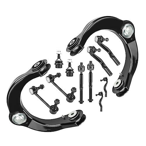 ILONPA ذراع التحكم العلوي الأمامي مع مجموعة مفاصل الكرة لنظام التعليق لسيارات دودج دورانجو 2011-2015، جيب شيروكي 2014-2015، جيب جراند شيروكي 2012-2015 (12 قطعة) - Image 1