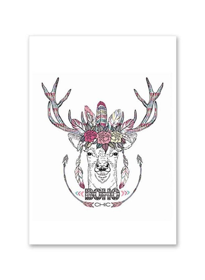 NIBEMINENT Indian Style Animal Decoration Painting Multicolour