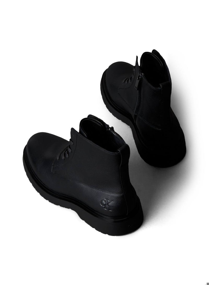 كالفن كلاين جينز حذاء بوت بسحّاب ورباط - Image 3