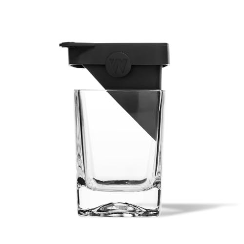 Corkcicle Whiskey Wedge Premium Old Fashioned Glass with Silicone Ice Mold For Bourbon Scotch Spirits Great Gift for Dad Perfect for the Holidays 9 oz