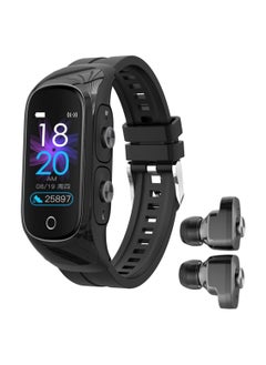 Generic 2-In-1 Smart Watch TWS Earbuds Fitness Tracker True Wireless BT5.0 Headphones Pedometer Calorie Counter Activity Tracker Smart Bracelet Wrist Band Heart Rate Blood Pressure Sleep Monitor  - Image 3