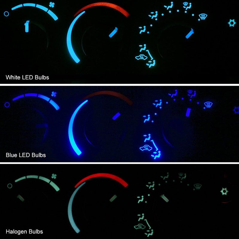 HERCOO LED Lights Bulbs Kit for AC Climate Heater Control - Compatible with 2003-2008 Dodge Ram 1500 2500 3500 - Image 2