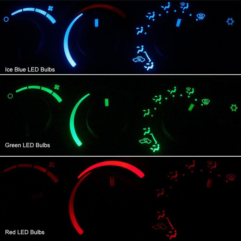 HERCOO LED Lights Bulbs Kit for AC Climate Heater Control - Compatible with 2003-2008 Dodge Ram 1500 2500 3500 - Image 3