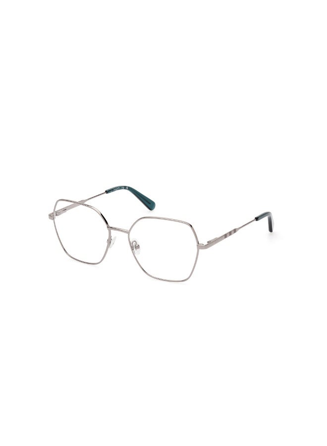 GANT Ga4154 Geometric Metal Frames For Women Size 55, Matte Dark Ruthenium - Image 1